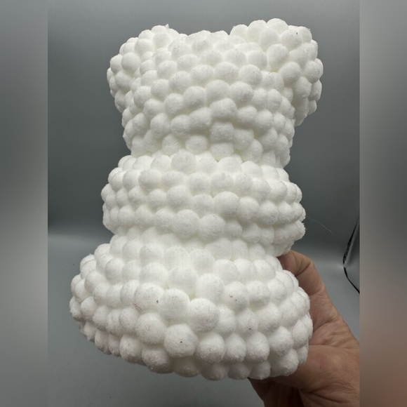 White Fluffy Teddy Bear Stuffed Animal - Picture 8 of 8